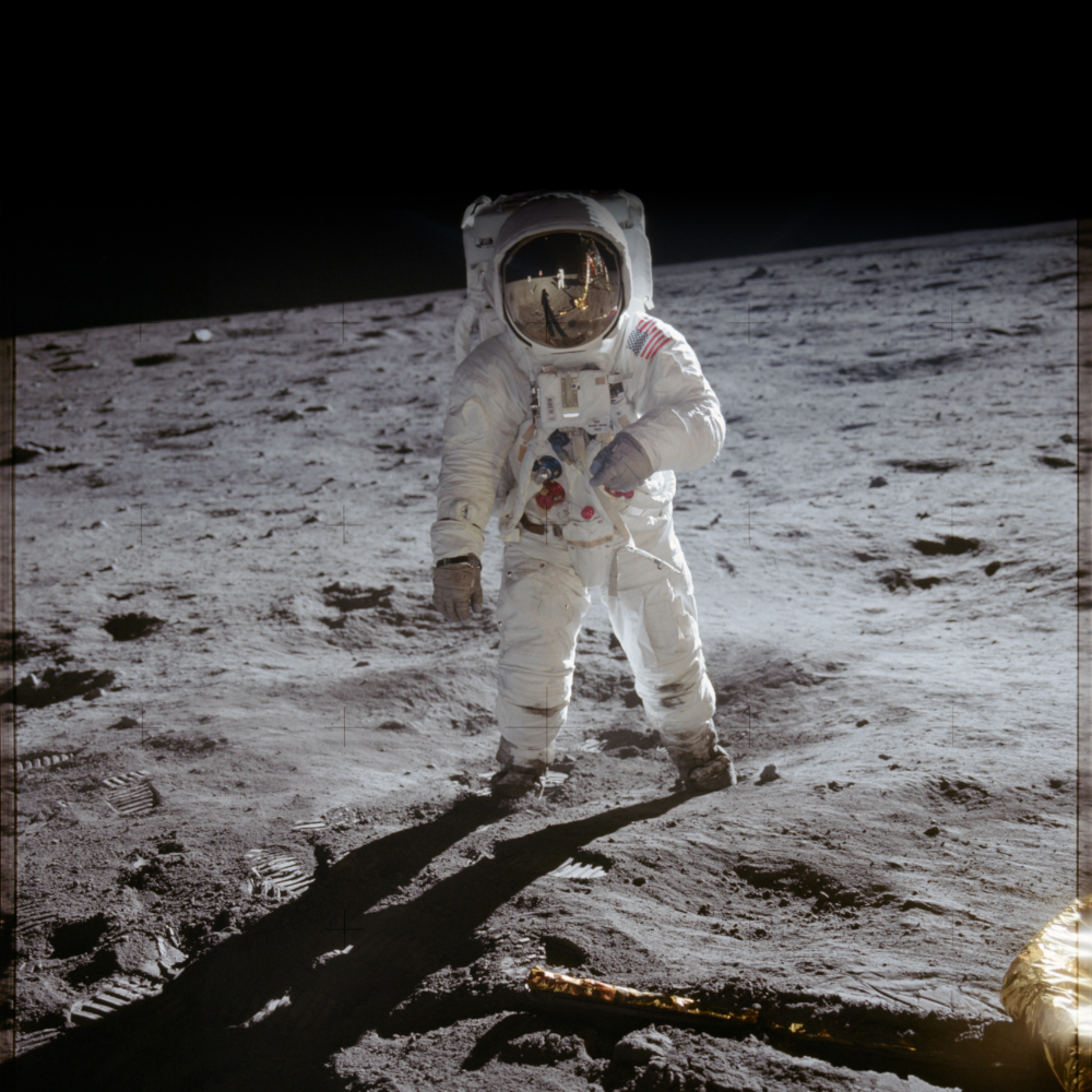 The Visor Shot - Buzz Aldrin, Apollo 11