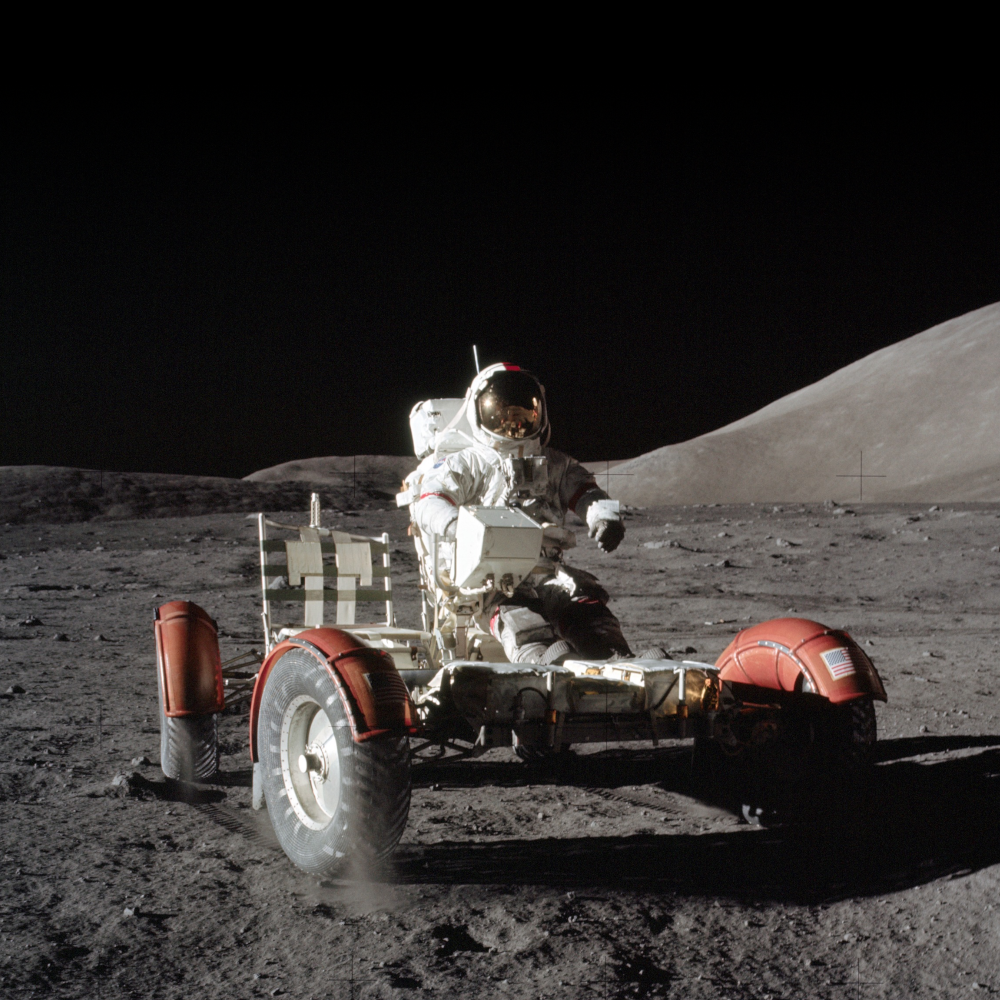 Moon Buggy - Eugene Cernan, Apollo 17